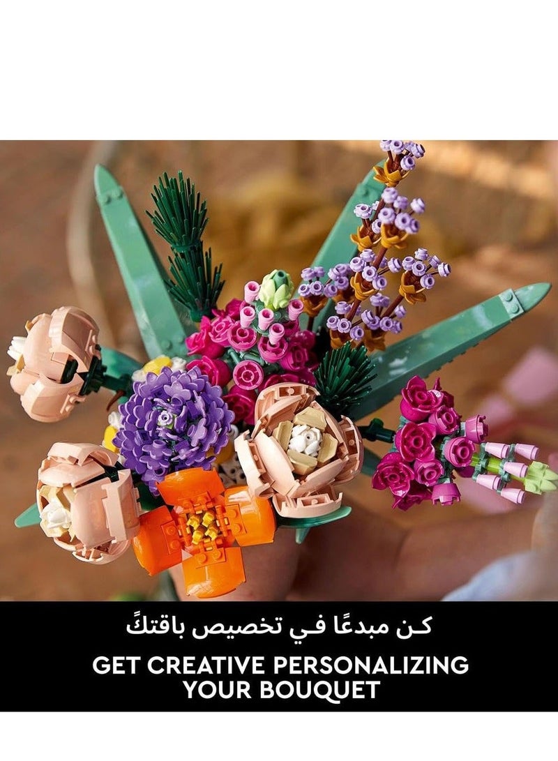 Icons Flower Bouquet, Home Décor Artificial Flowers, Creative Hobby, Gift Idea for Her & Him, Botanical Collection, Home Office Decor Accessory - Image 4