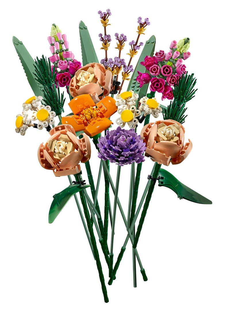 Icons Flower Bouquet, Home Décor Artificial Flowers, Creative Hobby, Gift Idea for Her & Him, Botanical Collection, Home Office Decor Accessory - Image 1