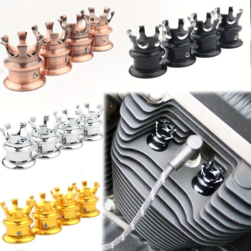 Aluminum Alloy Electroplating A Spark Plug Bolt Caps For Harley Motorcycle - Image 5