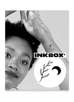 Inkbox Temporary Tattoos, Semi-Permanent Tattoo, One Premium Easy Long Lasting, Water-Resistant Temp Tattoo with For Now Ink - Lasts 1-2 Weeks, Summer Moon, 2 x 2 in