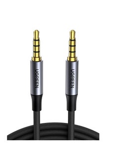 UGREEN Aux Cable 3.5mm 4-Pole Male to Male Audio Cable with Mic Flexible Braided TRRS Aux Cord Auxiliary Cable Compatible for MacBook Pro 2021 Mic PS4 Xbox Switch Phone Tablet Car Stereo MP3 Player 3M