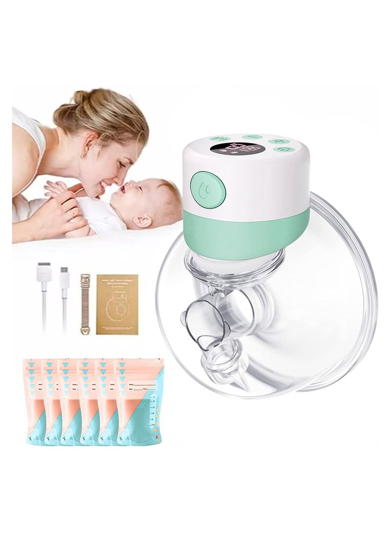 Gonice Wearable Electric Breast Pump - USB Rechargeable, Hands-Free, and Portable Electric Breast Pump, Wireless Pump, Low Noise &Painless Breastfeeding - Image 2