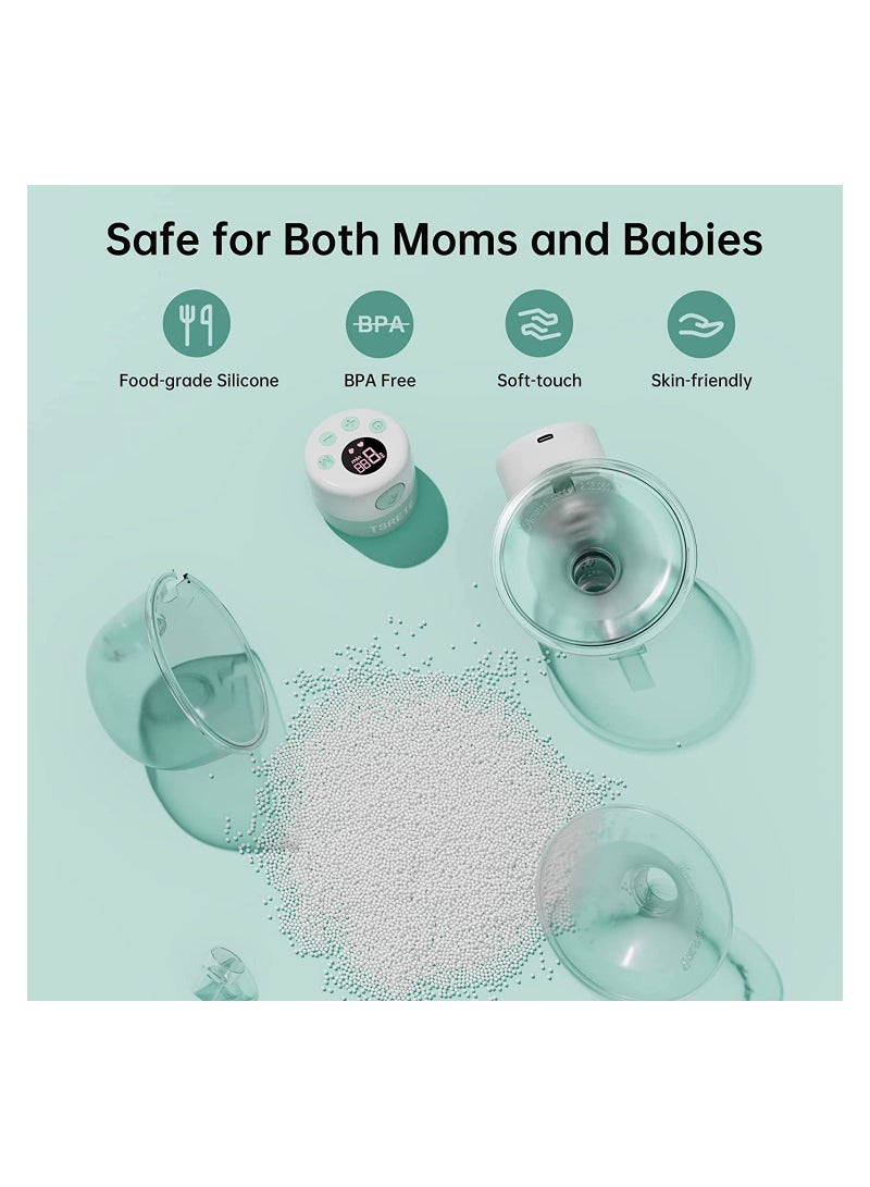 Gonice Wearable Electric Breast Pump - USB Rechargeable, Hands-Free, and Portable Electric Breast Pump, Wireless Pump, Low Noise &Painless Breastfeeding - Image 3