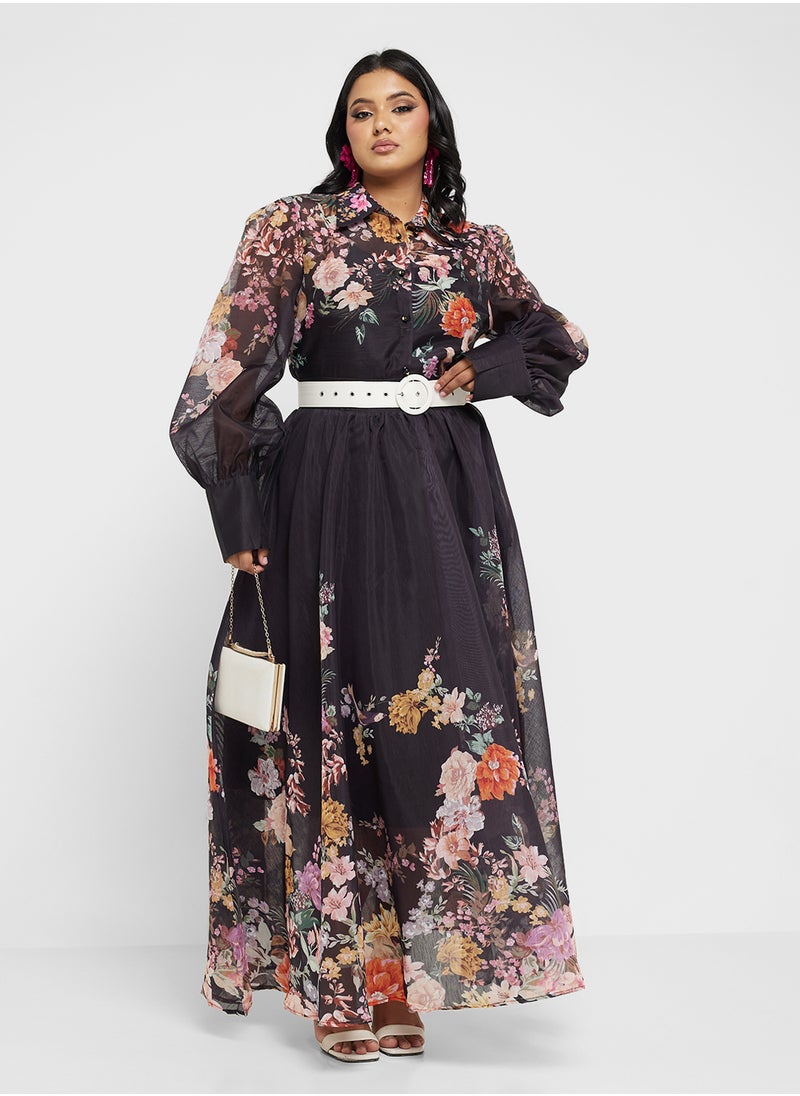 Plus size floral print top  skirt set - pzsku/Z8EAE2B8D8DB89BFF32F7Z/45/_/1737529632/fb902272-43bc-4b25-a3ef-9b470f8df743