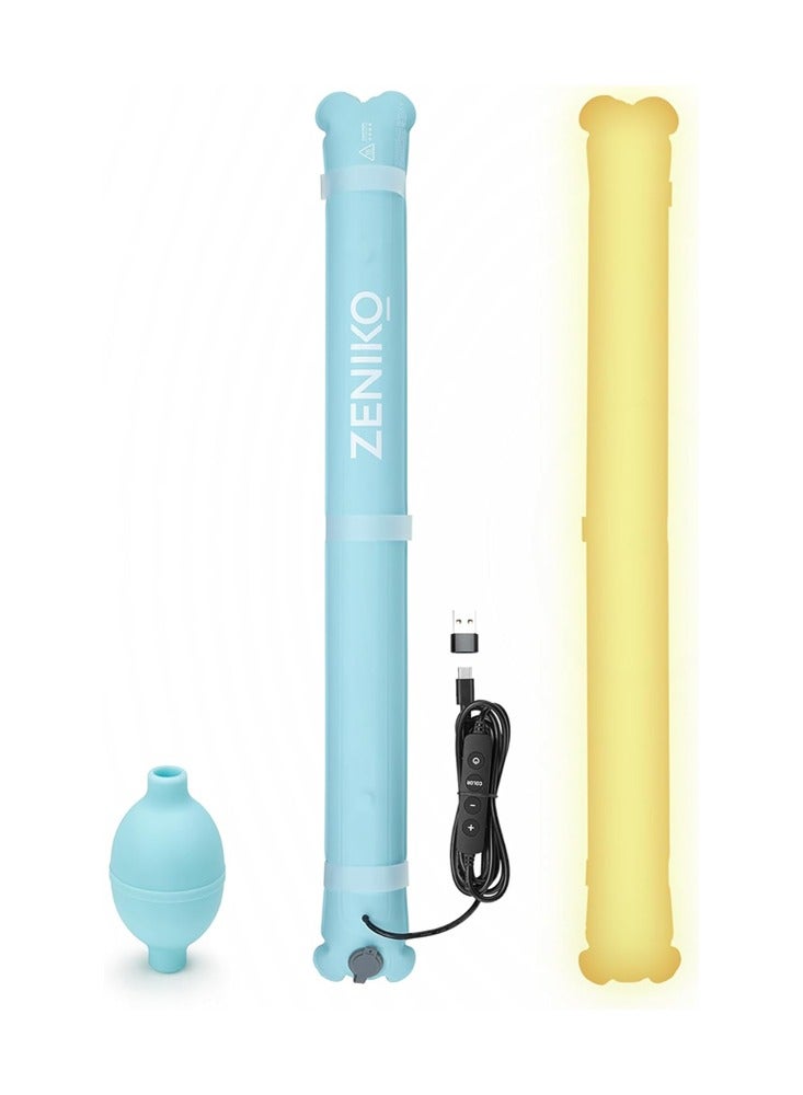 ZENIKO OT80R Bicolor Multiuse Inflatable RGB Tube Light - LED RGB Light Tube for Photography and Videography  - Image 1