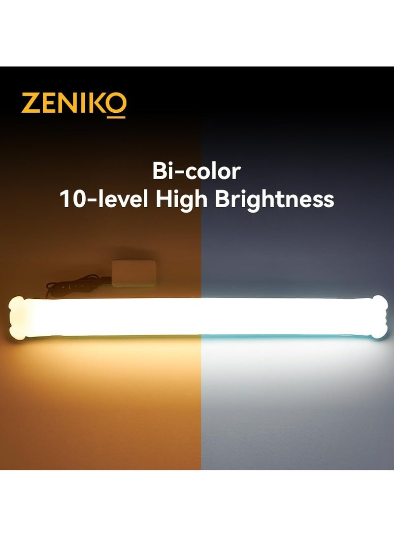 ZENIKO OT80R Bicolor Multiuse Inflatable RGB Tube Light - LED RGB Light Tube for Photography and Videography  - Image 2
