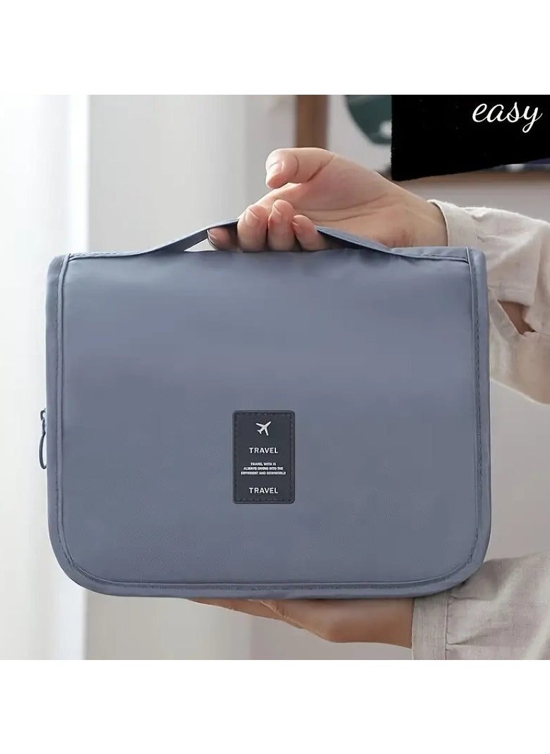 ORiTi Hanging Toiletry Bag  For  Men and Women Travel Portable Bathroom Toiletry Storage Bags  Waterproof Cosmetics Makeup And Toiletries Organizer Kit With Hook  - Image 3