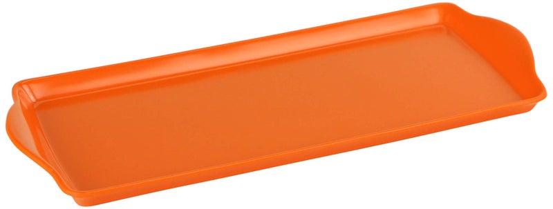 Calypso Basics Plastic Tidbit Melamine Sandwich Tray Orange