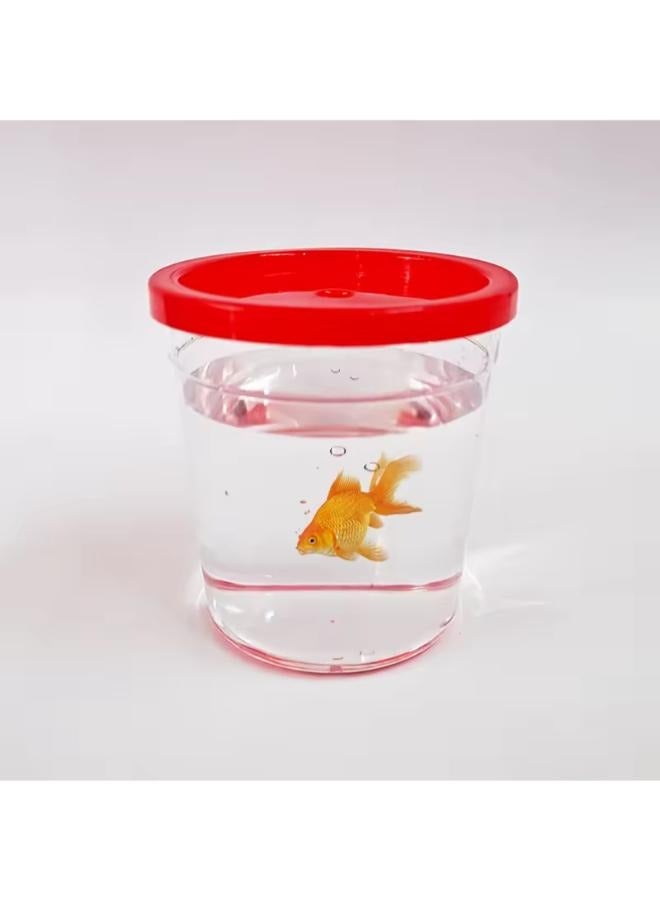 Small Fish Tank Cup for Betta Random Color - 5 Pcs - Image 2