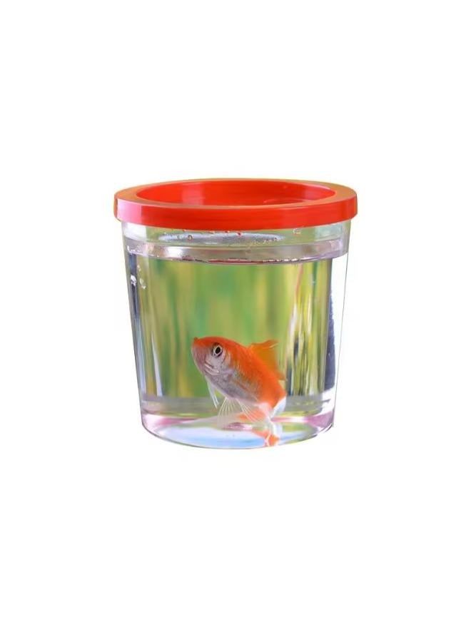 Small Fish Tank Cup for Betta Random Color - 5 Pcs - Image 4