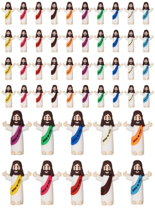 Generic 50 Pcs Little Jesus Figures Original Design Jesus Love You Mini ...
