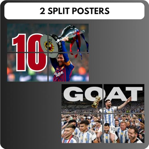 auraposter Messi Poster (Set of 40) | Lionel Messi Mini Posters (15 x10 cm) | Wall, Bedroom, Living room | Football Posters for Wall | Glue Dots Included (A_029) - Image 2