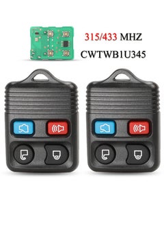 Pack of 2 Key Fob 4 Button Keyless Entry Remote Control Key Fob Compatible with Ford Focus Explorer Mercury Lincoln Mazda Tribute
