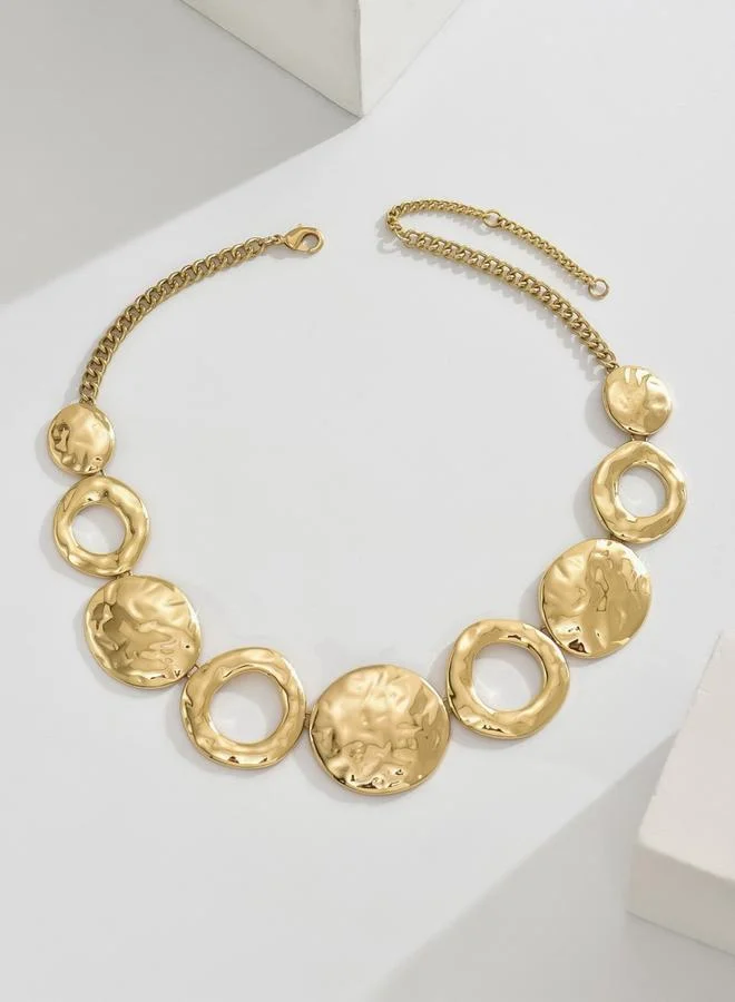 Take Two Take Two Circle Hollow Necklace