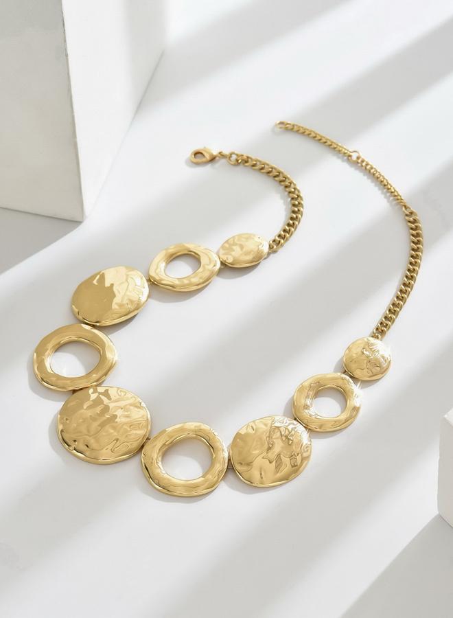 Take Two Circle Hollow Necklace - Image 3