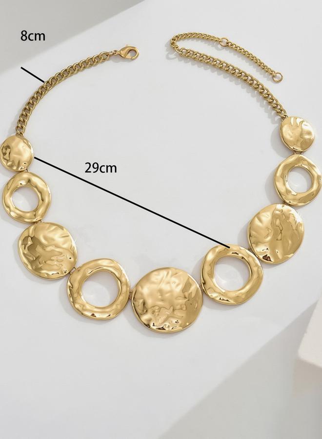 Take Two Circle Hollow Necklace - Image 5