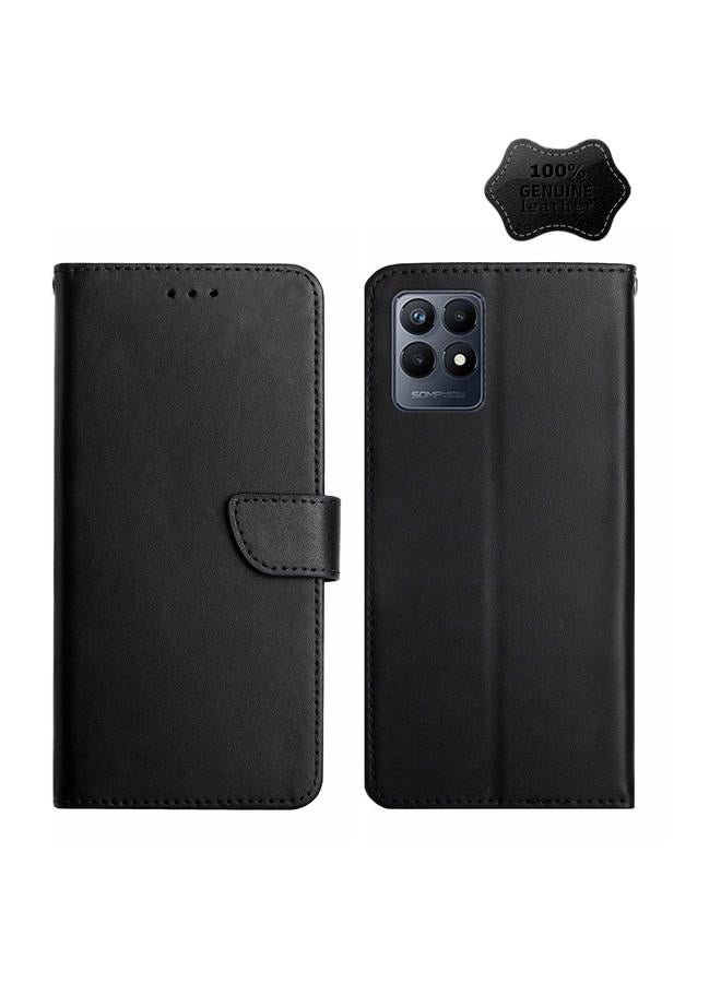 S-TOP Case For OPPO Realme Narzo 50 4G Genuine Leather Fingerprint-proof Horizontal Flip Phone Case - Image 1