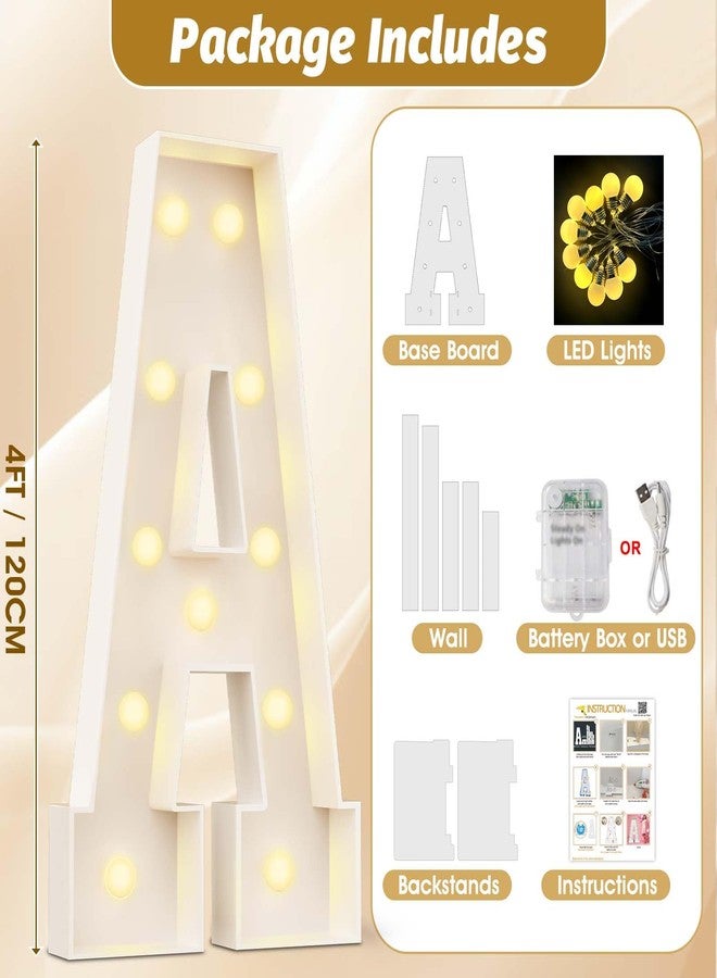 Ledido 4FT Marquee Light Up Letters A - Image 2