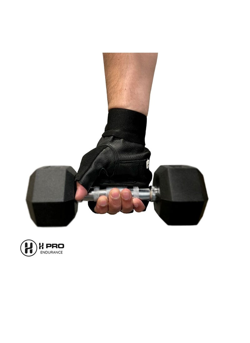 H PRO Pro Gym Training Exercise Gloves Large  - Image 4