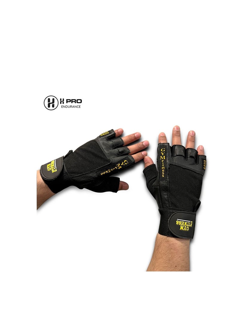 H PRO Pro Gym Training Exercise Gloves Large  - Image 1