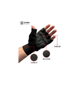 H PRO Pro Gym Training Exercise Gloves Large  - Image 5