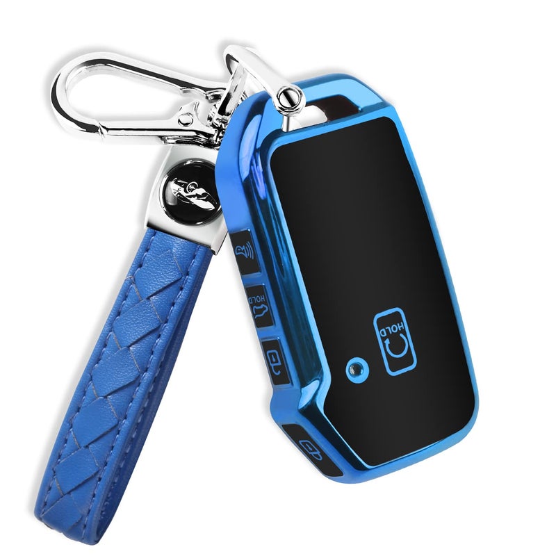 QBUC for Kia Key Fob Cover with KeychainCar Key Case Shell Protection Fit for Kia K5 Telluride Forte Sportage Soul Seltos
