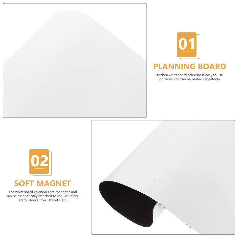 A4 Size Magnetic Soft Whiteboard Reusable Dry Erase Writing Board For Home Office - Image 4