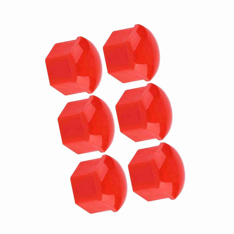 Red Wheel Nut Caps 19mm Hub Screw Covers Durable Nylon PA66 Easy Installation - Image 4