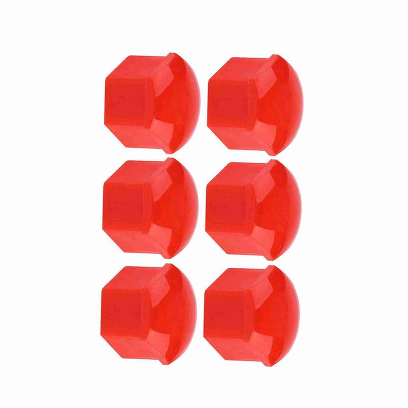 Red Wheel Nut Caps 19mm Hub Screw Covers Durable Nylon PA66 Easy Installation - Image 3