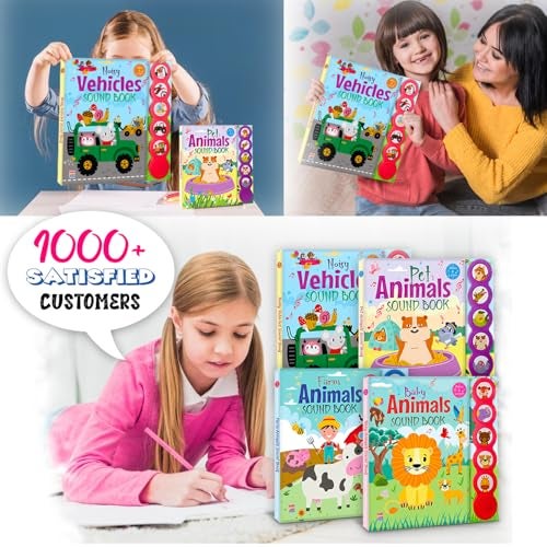 BRIJBASI Noisy Vehicles Sound Book – Music and Picture Book for Toddlers | Interactive Music Book for Kids Ages 2–5 - Image 4