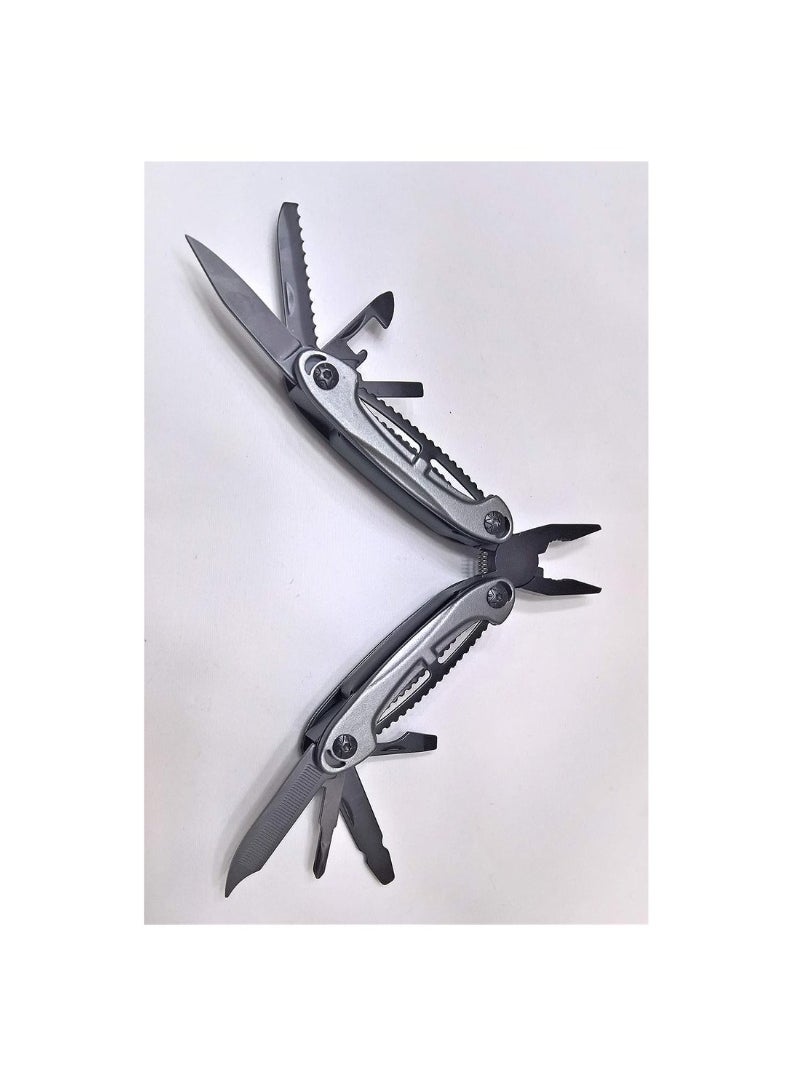 KNP Red Ant DIY 9-in-1 Multipurpose Travel Plier Multifunctional Tool Silver all-in-one solution for handling unexpected tasks, whether at home, on the road, or in the workshop.  - Image 2
