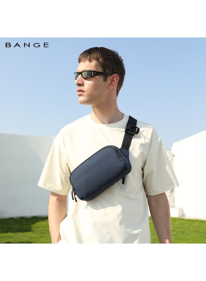 BANGE New Daily Unisex Wholesale Lightweight Waterproof Custom Men Crossbody Messenger Bag 3097 Black - Image 3