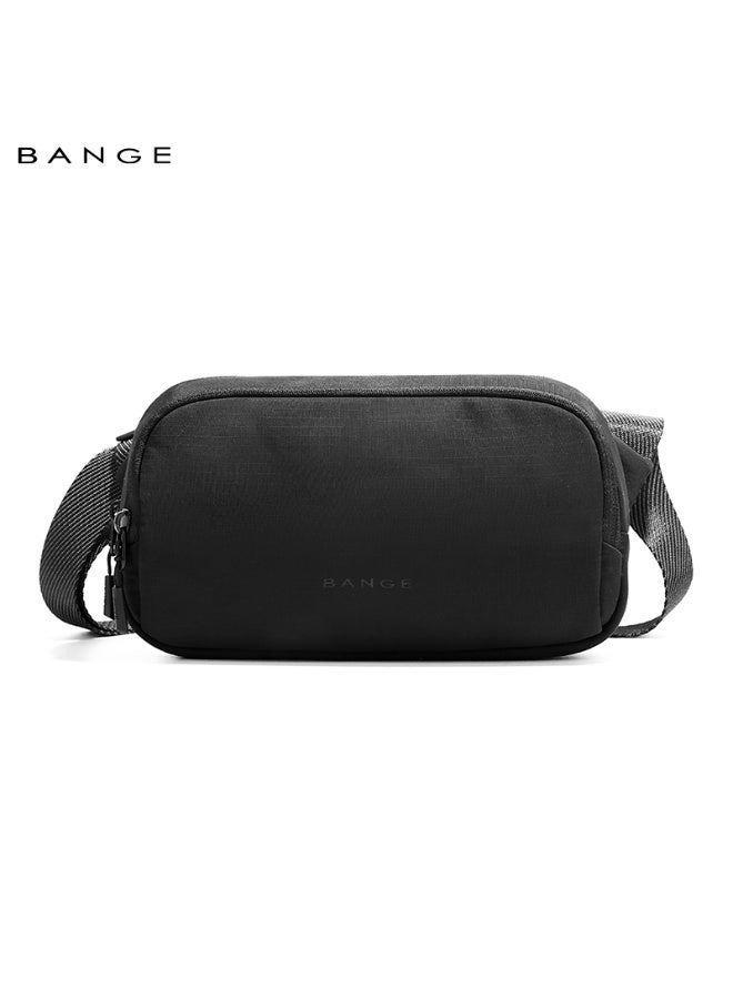 BANGE New Daily Unisex Wholesale Lightweight Waterproof Custom Men Crossbody Messenger Bag 3097 Black - Image 1