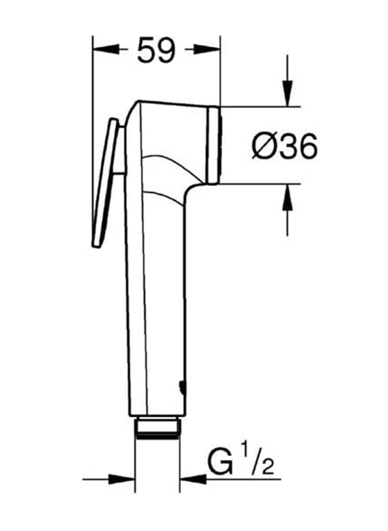 Hand Shower Spray Shower Accessories, Light and Convenient, Easy to Replace, Handheld Bidet Sprayer for Toilet Diaper Sprayer with Wall Base and Hose