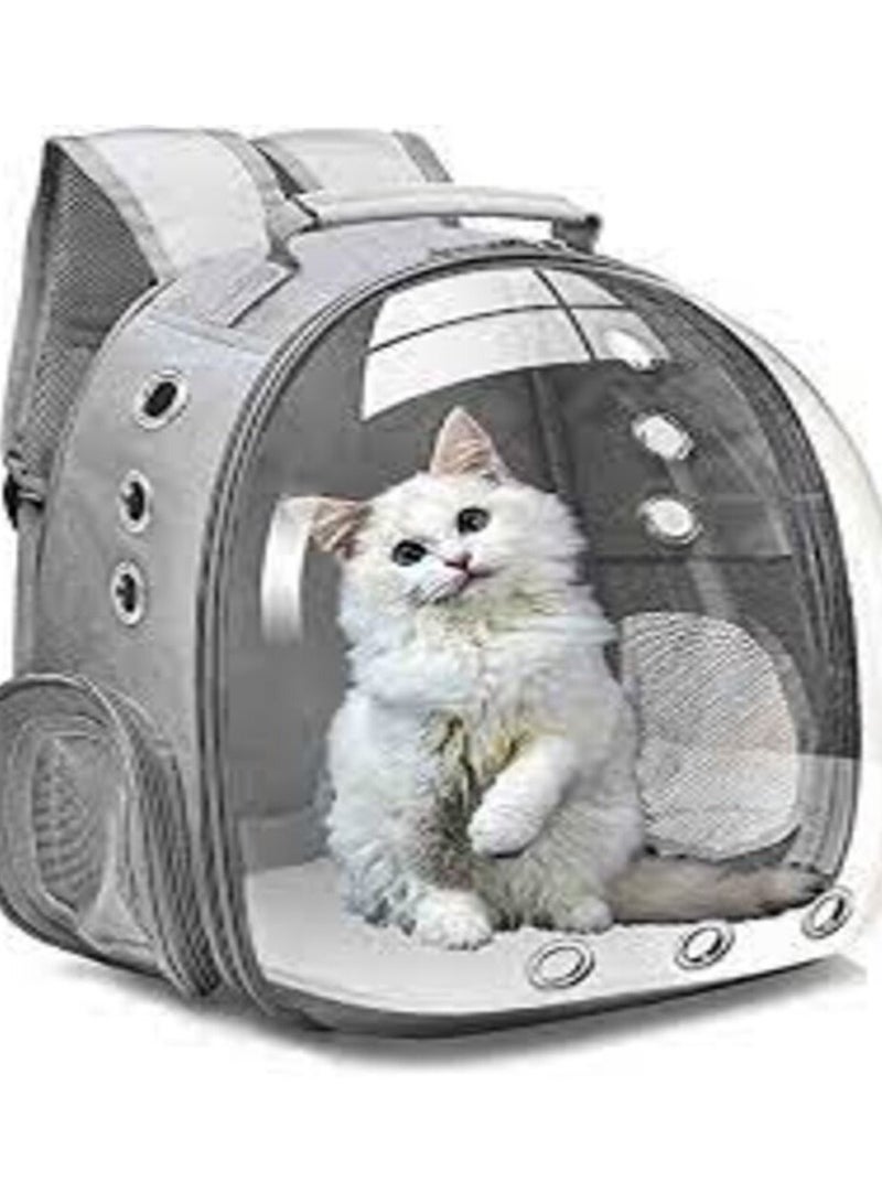 Generic Pet Cat Puppy Carrier Backpack Breathable Outdoor Travel Transparent/Multi Color Design  - Image 2