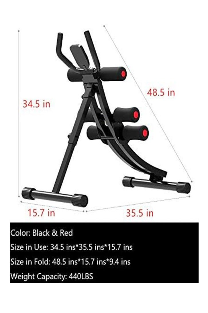 Arabest Core & Abdominal Trainers AB Workout Machine Home Gym Strength Training Ab Cruncher Foldable Fitness Equipment - Image 5