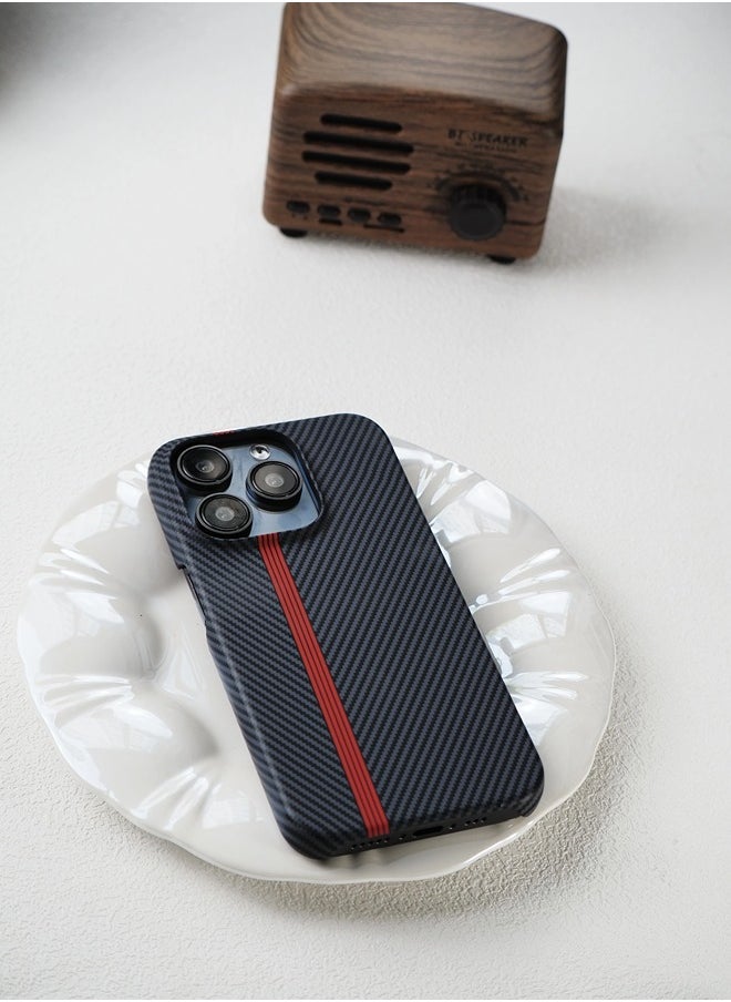 ShebSheb - Fine Black Striped iphone Case for iPhone 15 Pro - Image 1