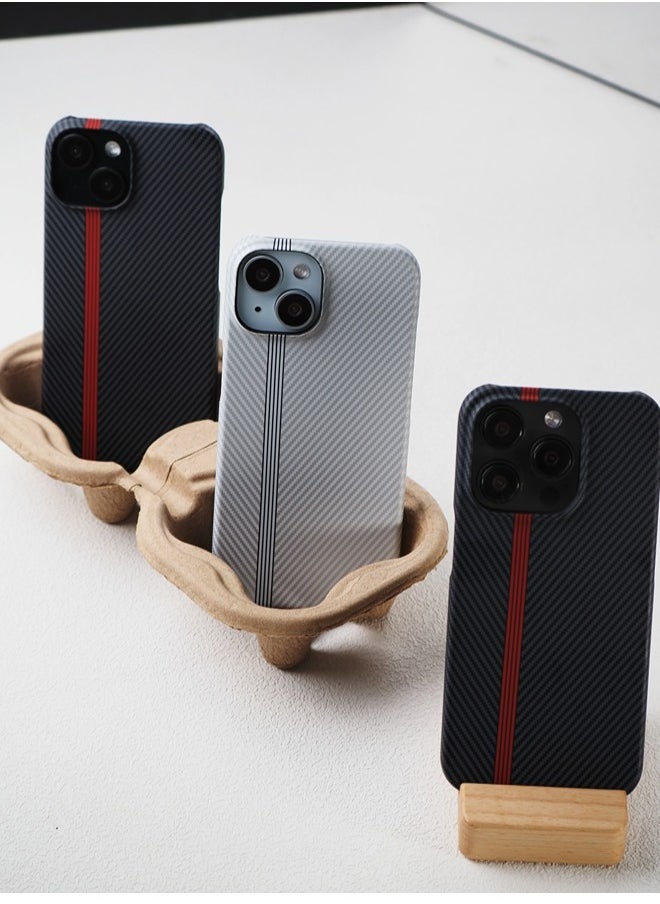 ShebSheb - Fine Black Striped iphone Case for iPhone 15 Pro - Image 1