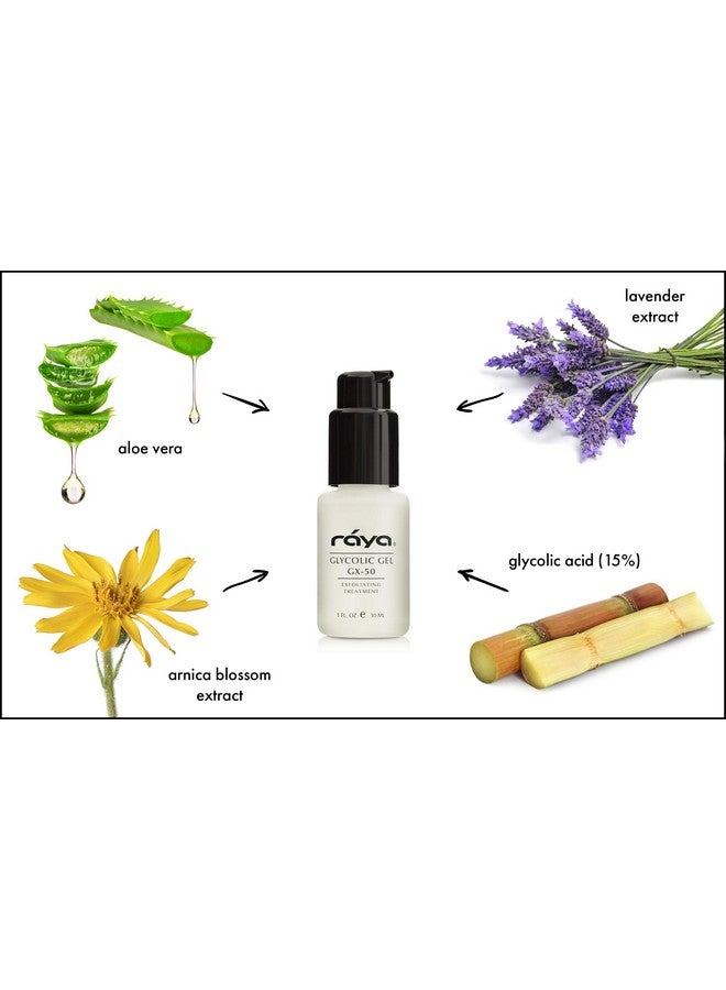 رايا جليكوليك جل Gx50 مرطب للوجه وكريم مرطب للوجه ضد التجاعيد وكريمات الوجه مع حمض ألفا هيدروكسي للبشرة الدهنية والمتشققة ويزيل العيوب ويقلل من الزيوت والخطوط الدقيقة - Image 2