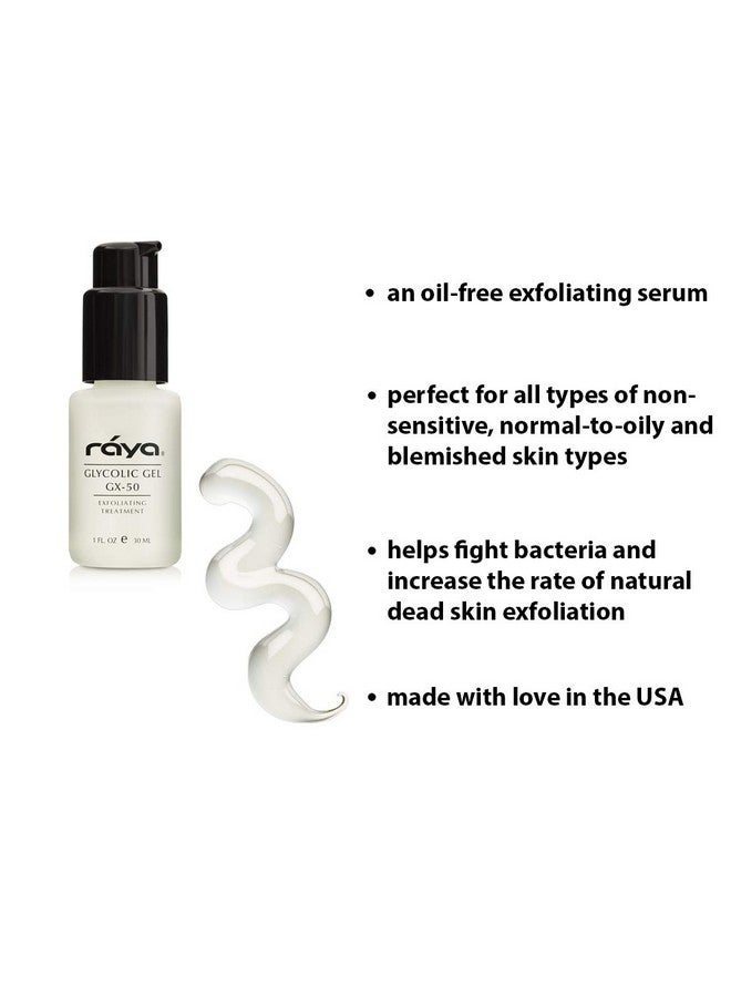 رايا جليكوليك جل Gx50 مرطب للوجه وكريم مرطب للوجه ضد التجاعيد وكريمات الوجه مع حمض ألفا هيدروكسي للبشرة الدهنية والمتشققة ويزيل العيوب ويقلل من الزيوت والخطوط الدقيقة - Image 3