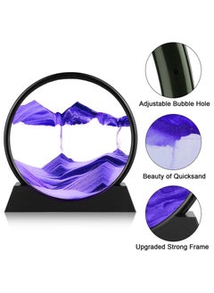 Sand Art Liquid Motion, Round Glass 3D Moving Sand Art Picture Deep Sea Sandscape in Motion Display Flowing Sand for Adult Kid Desktop Home Office Work Decor (Purple, 7inch) - pzsku/Z8EAEF7BF22DE616FEEB8Z/45/_/1719586141/2ad89b43-8d74-4163-8d6c-7e0255ba0f7e