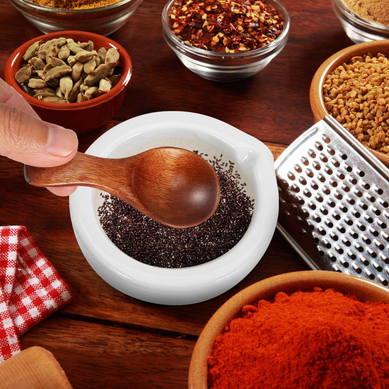 🍽️ ملاعق تقديم صغيرة تصميم مريح لسهولة التحك م مناسبة للتوابل والشاي والقهوة والعسل - Image 3