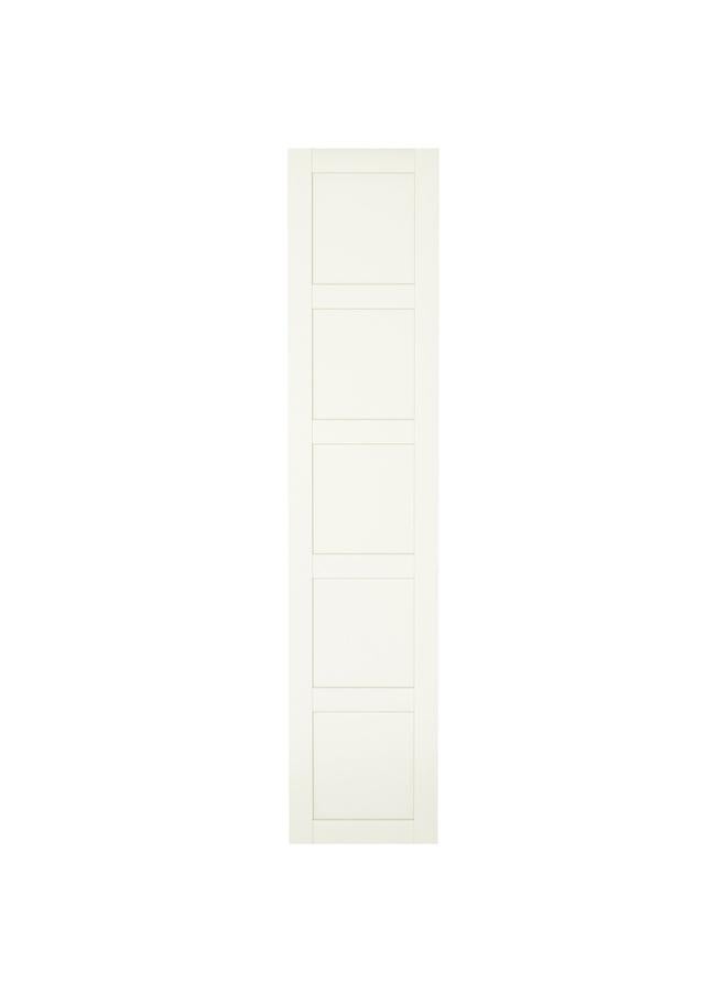 Zaboon Door With Hinges, White, 50X229 Cm - Image 1
