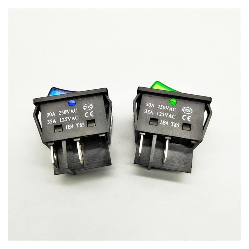 Blue Rocker Switch 30A 250V 16A 250V Heavy Duty 4 Pin T85 12V 24V 110V 220V 380V - Image 5