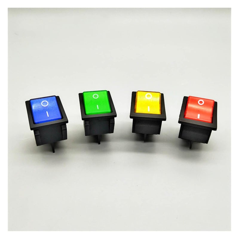Blue Rocker Switch 30A 250V 16A 250V Heavy Duty 4 Pin T85 12V 24V 110V 220V 380V - Image 3