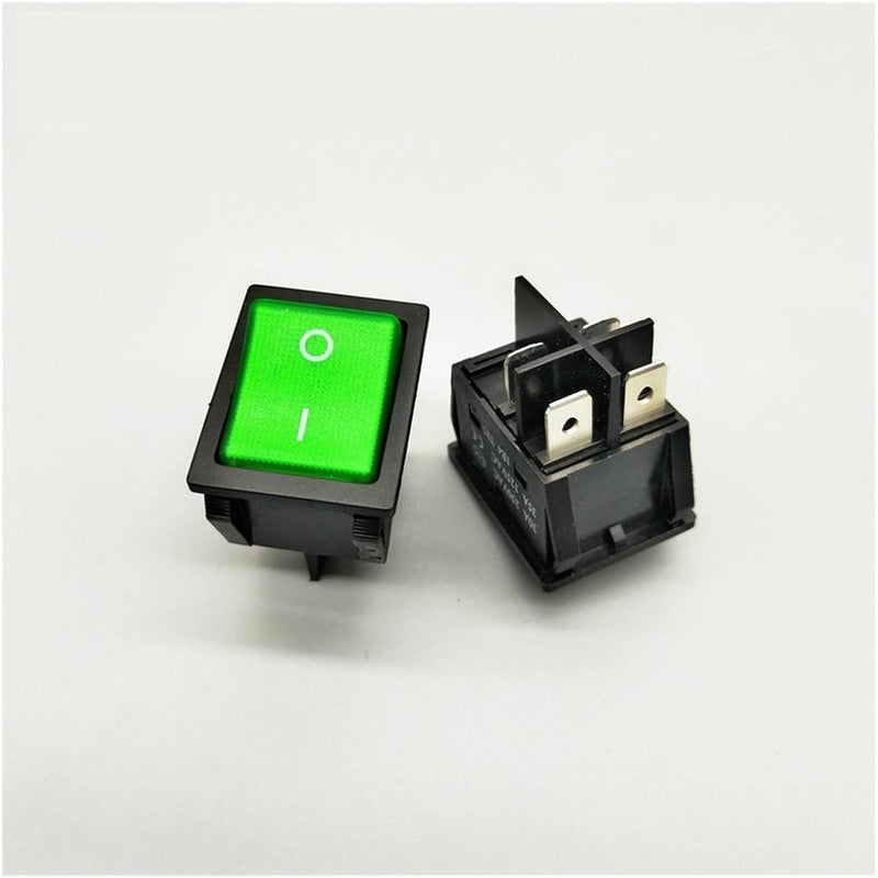 Blue Rocker Switch 30A 250V 16A 250V Heavy Duty 4 Pin T85 12V 24V 110V 220V 380V - Image 1