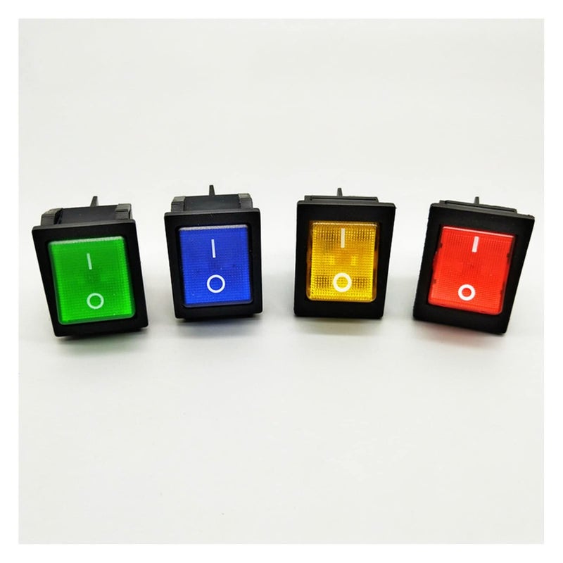 Blue Rocker Switch 30A 250V 16A 250V Heavy Duty 4 Pin T85 12V 24V 110V 220V 380V - Image 4