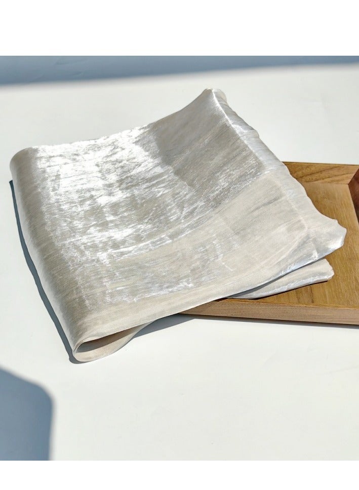 Nakhl White Long Hijab for Women  - Image 2