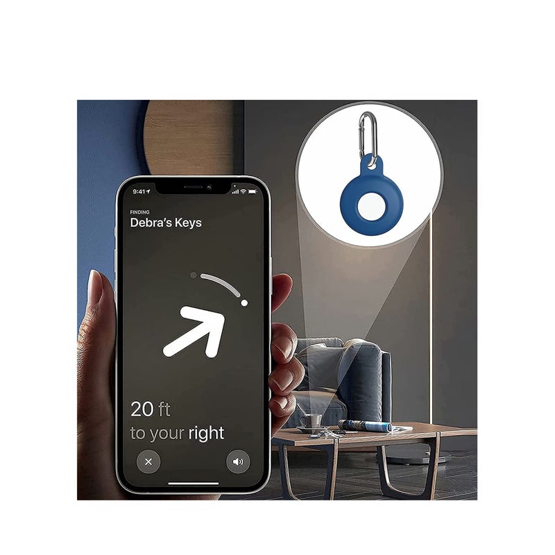 SOLARAE Case Fit for AirTags, Anti-Scratch Protective Skin Cover with Keychain, Safety Fit for Air Tags Tracking Locator Anti-Lost Tracker Finder Protector (4Pcs) - Image 4