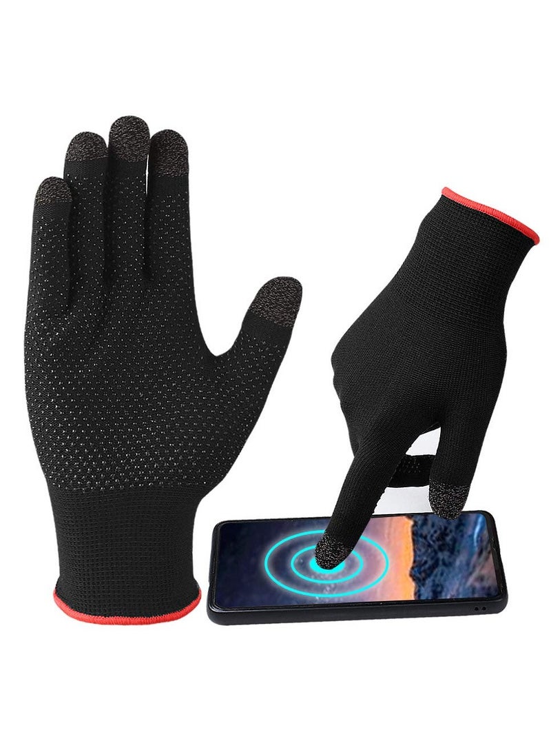 SOLARAE Game Gloves for Mobile Game Controllers Finger Gloves Set, Sweat-proof and Breathable, High-sensitivity, Suitable for PUBG Touch Screen Games - Image 1